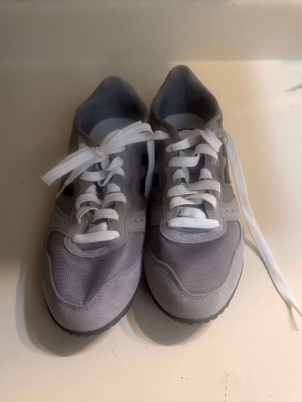 New Balance Gray Athletic Lace-Up Sneakers